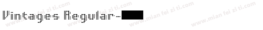 Vintages Regular字体转换